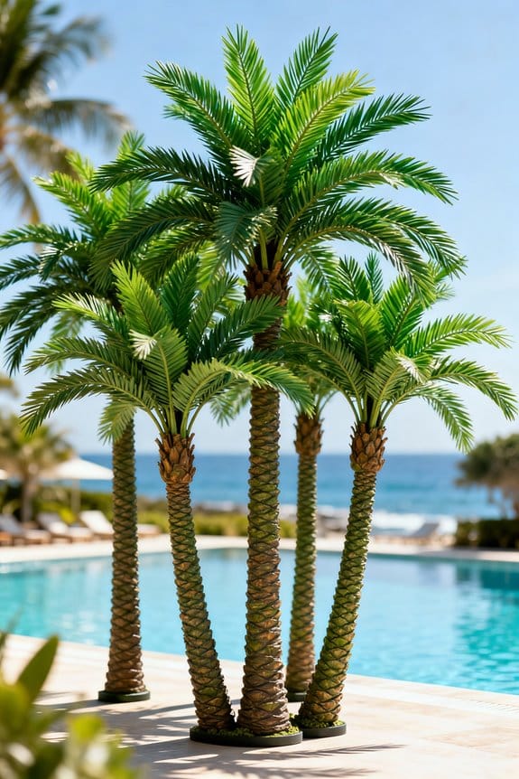 artificial date palm decor