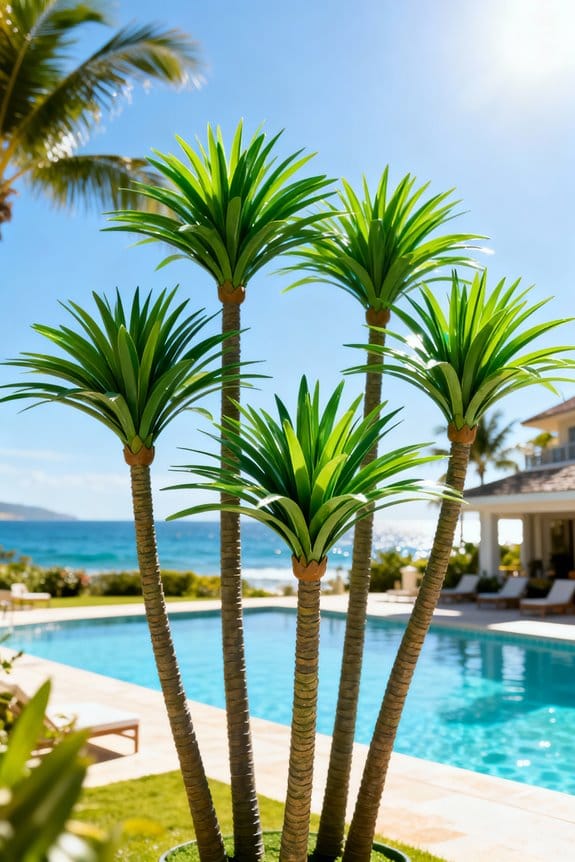 artificial lady palm trees