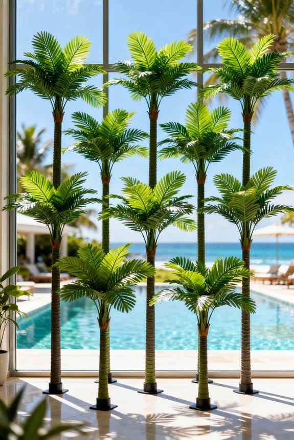artificial palm tree selection