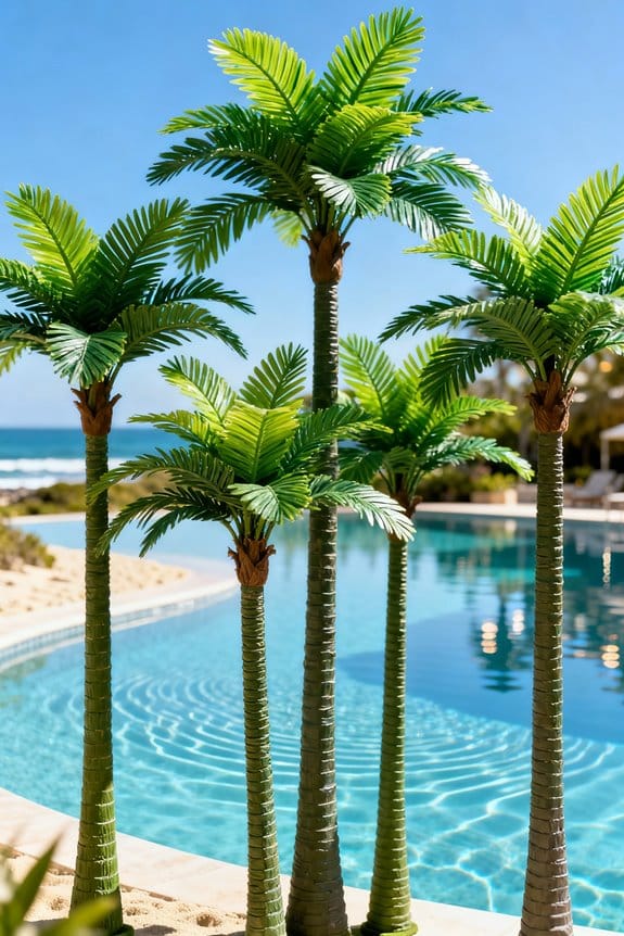 artificial palm trees selection