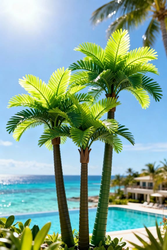 artificial palm trees selection