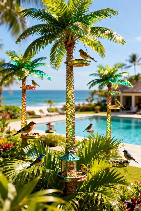 attract birds with feeders
