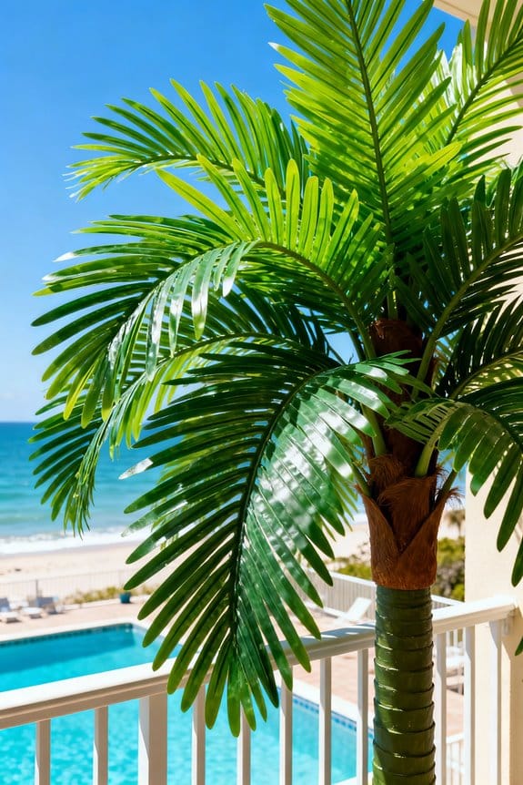 balcony fake palm tree considerations