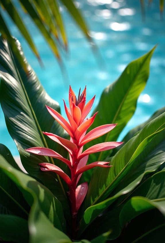 bold tropical foliage design