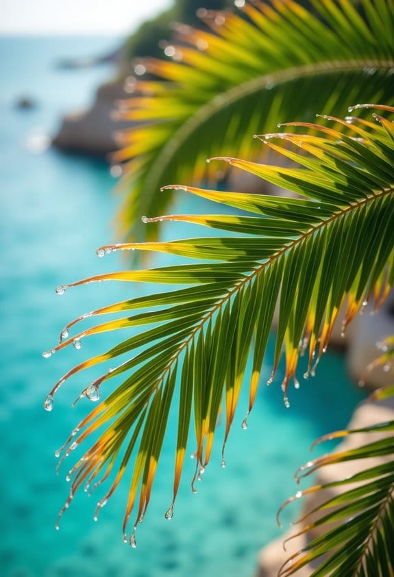 coastal breezes enhance palms