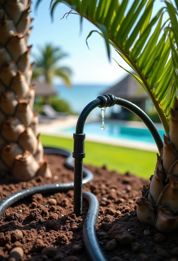 diy irrigation for palms