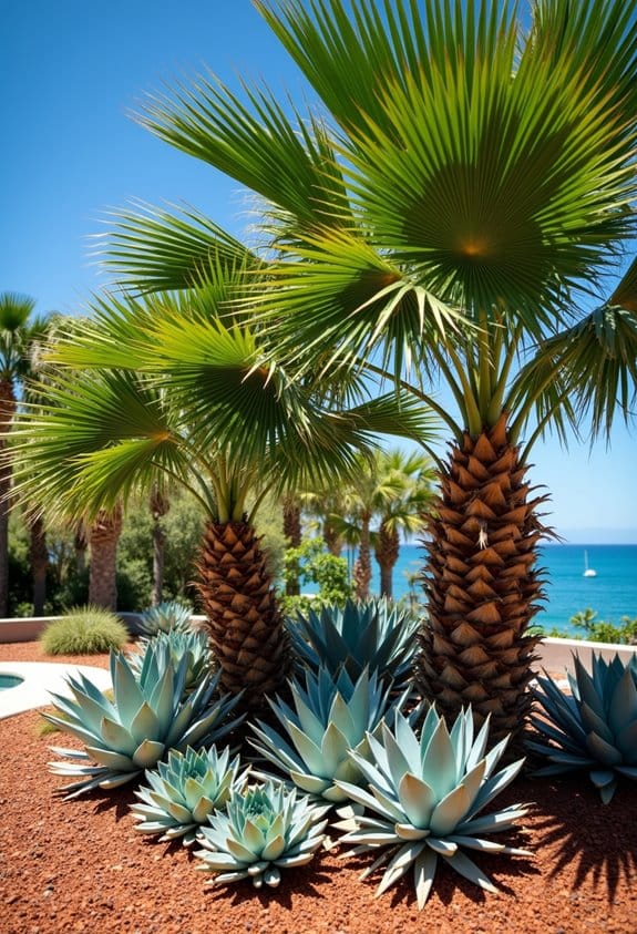 drought resistant palm garden companions