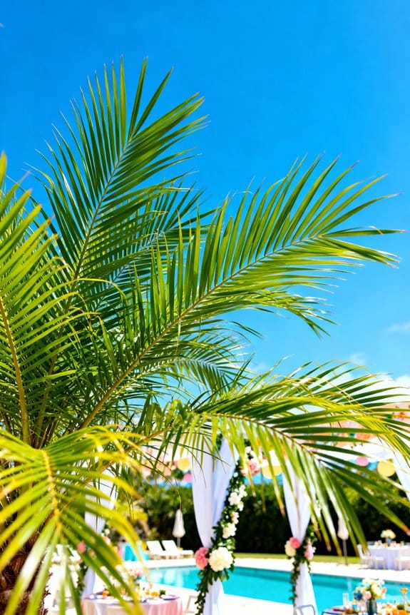 durable realistic palm decor