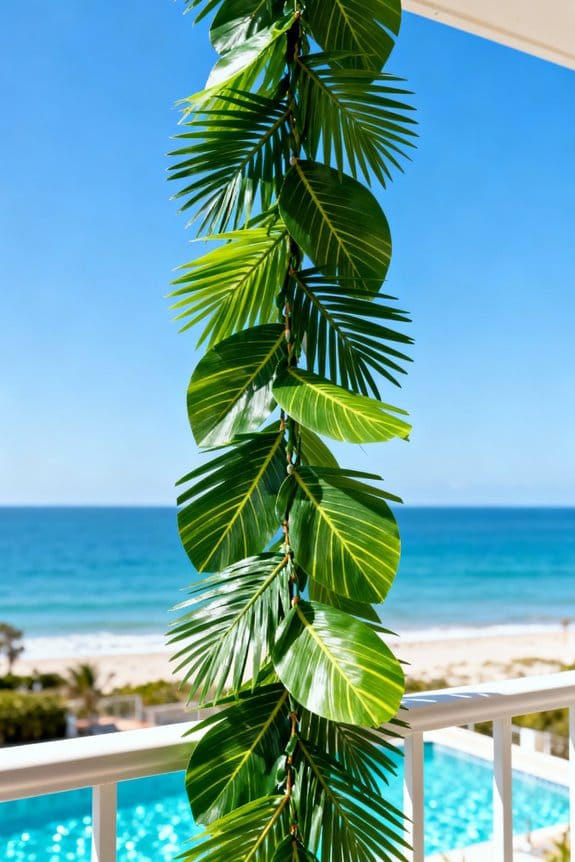 durable realistic palm garland