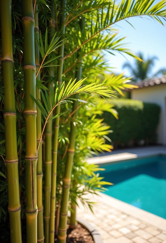 exotic bamboo privacy screening