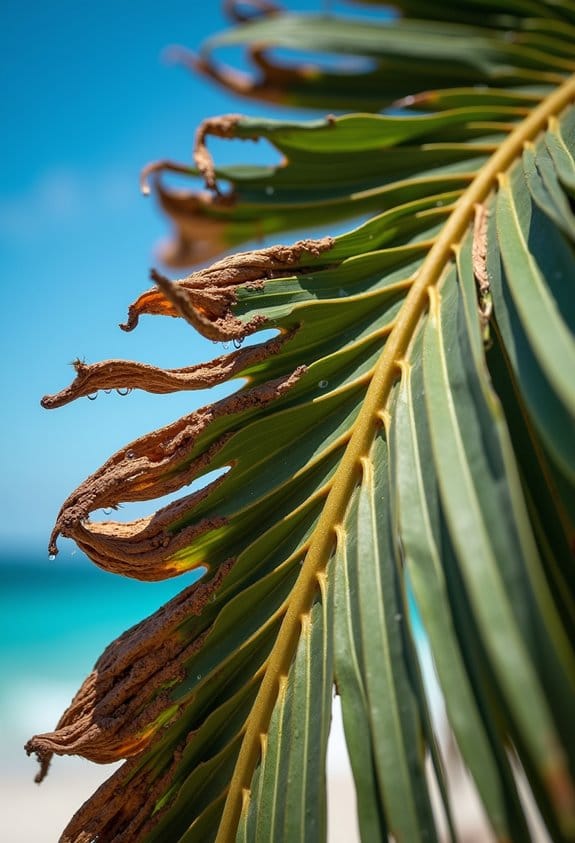 extreme weather effects on palms