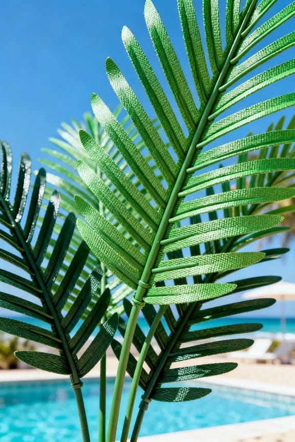 fade resistant artificial palm plant