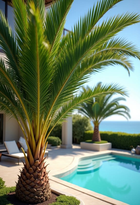 focal points with palms