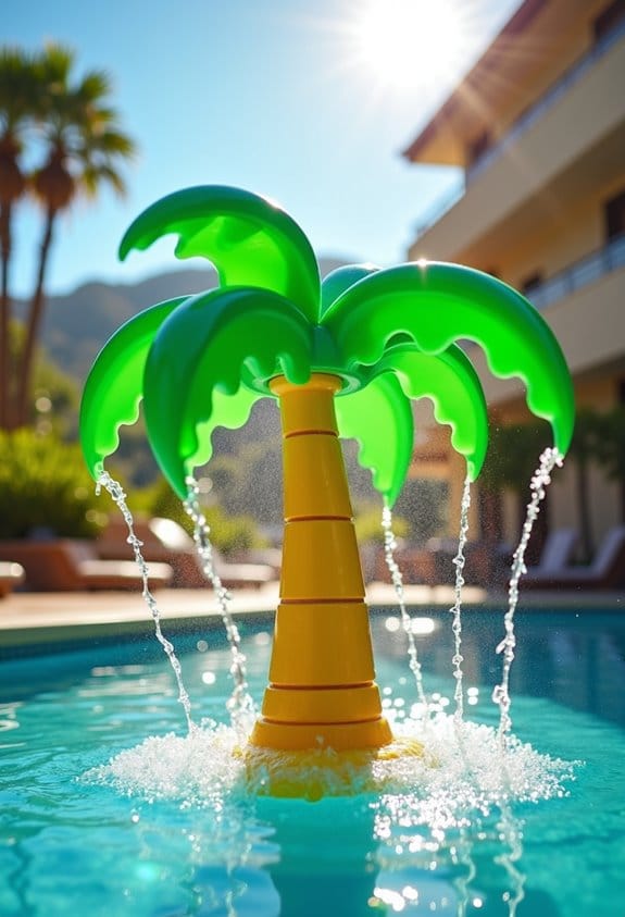 fun summer palm sprinklers