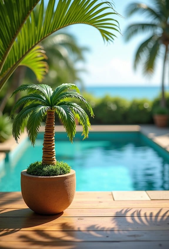 hawaiian palm tree decor