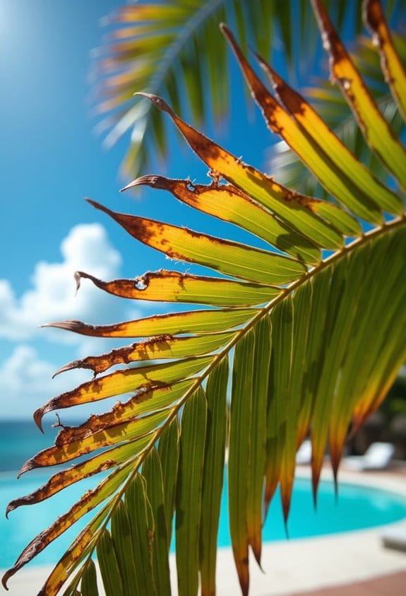 heat stress in palm trees