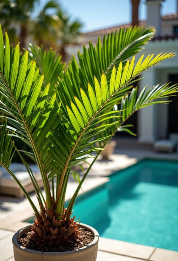 ideal small space palms