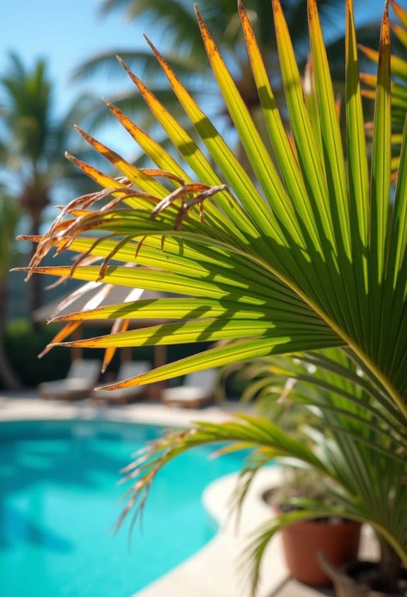 identifying palm leaf damage