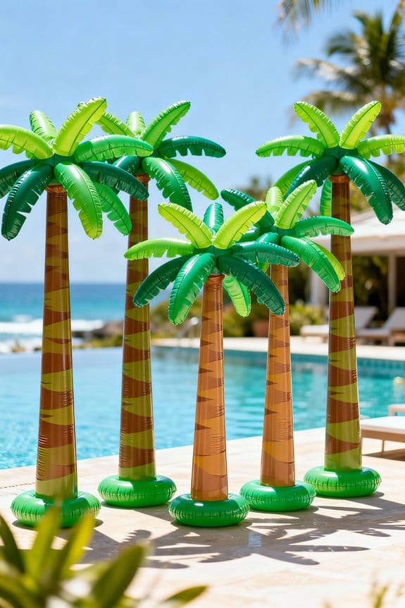 inflatable palm tree decor