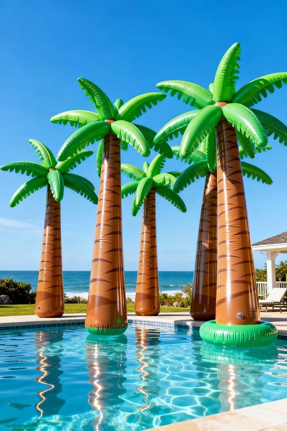 inflatable palm tree decorations