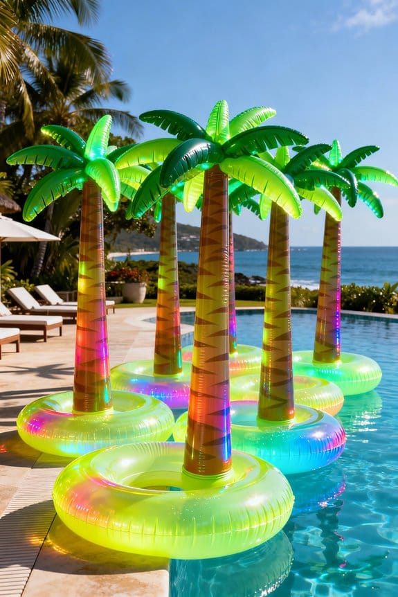 inflatable palm tree floats