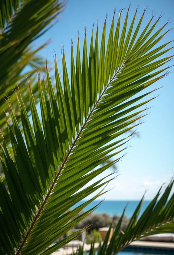 layered palm tree heights