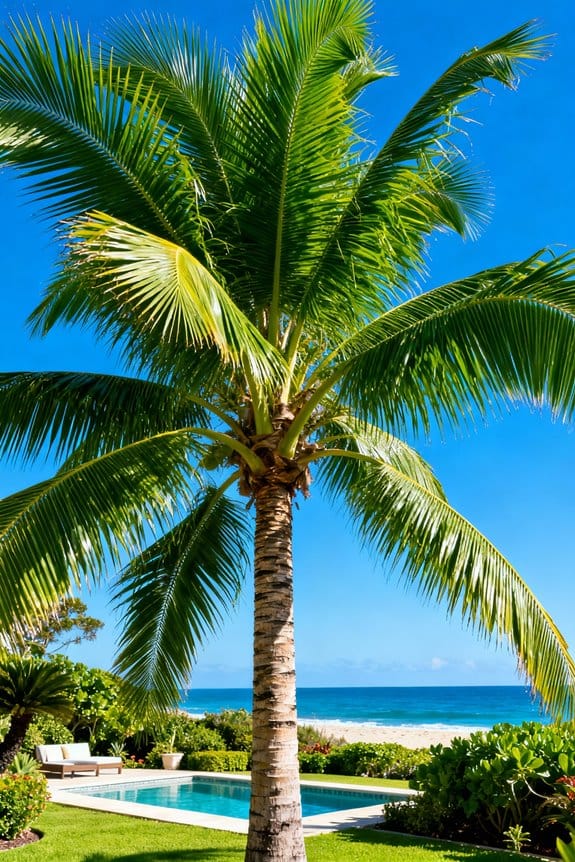 life size durable palm trees