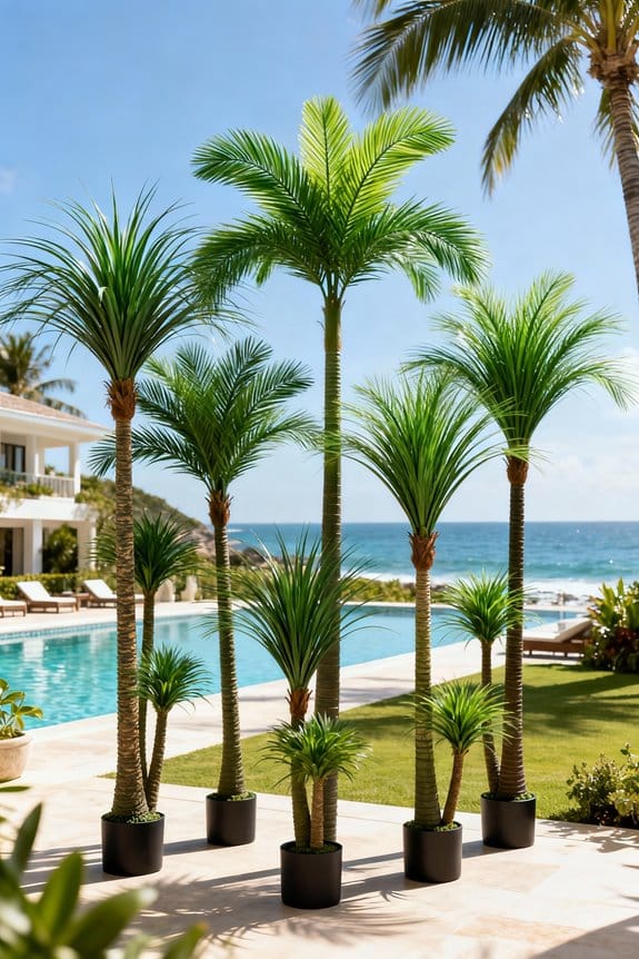 lush low maintenance palm decor