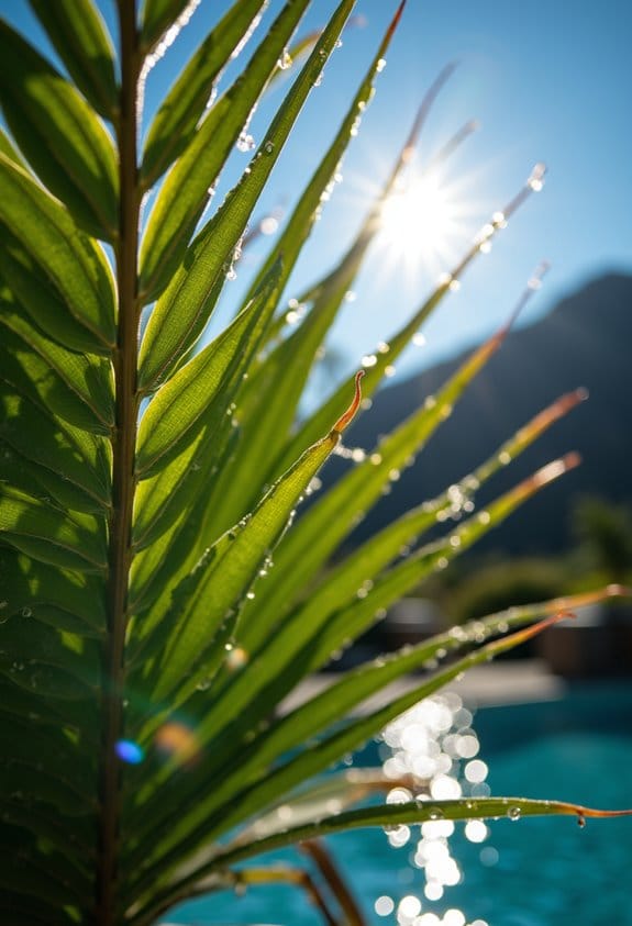 mountains palm uv protection