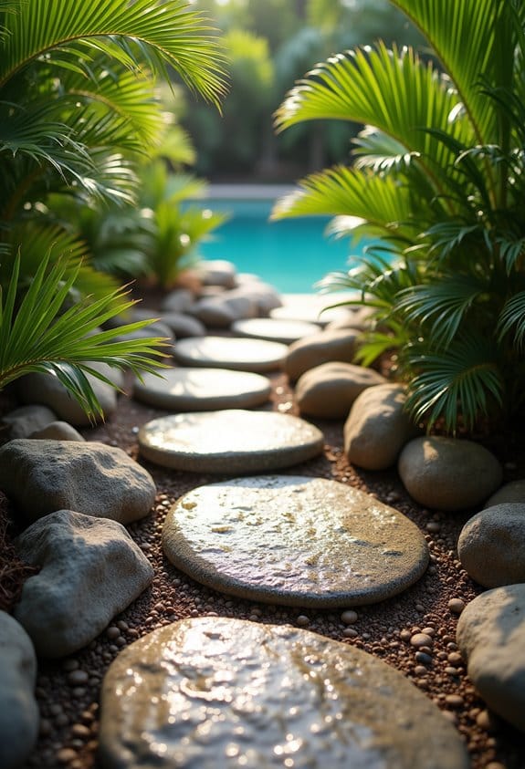 natural hardscape tropical design