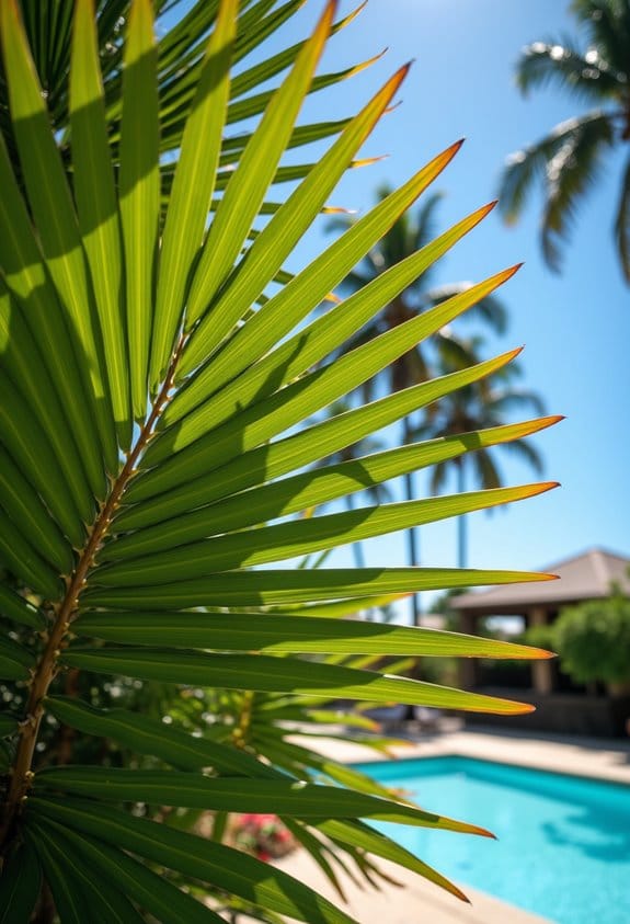 optimal palm tree lighting