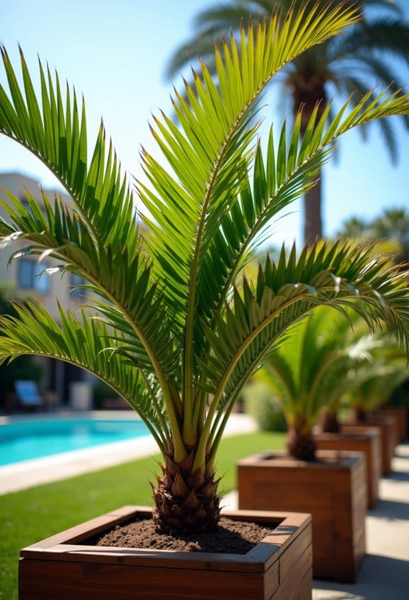 optimal sunlight for palms