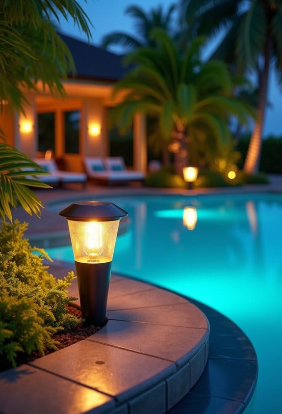 outdoor ambiance palm lights