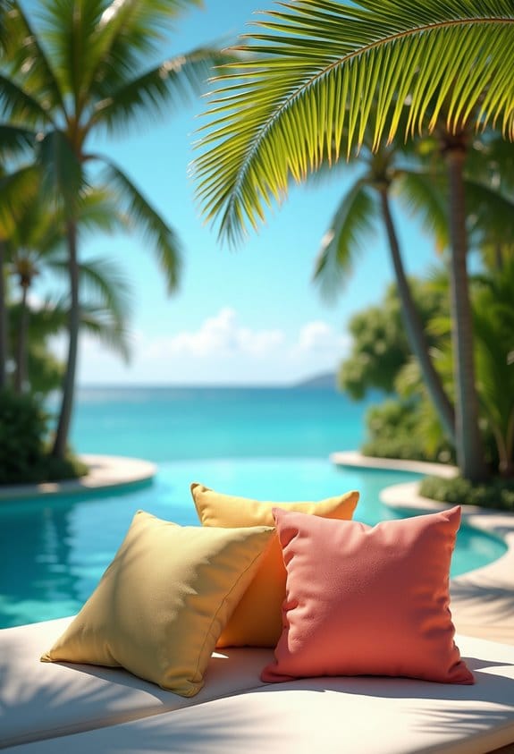outdoor comfort with pillows