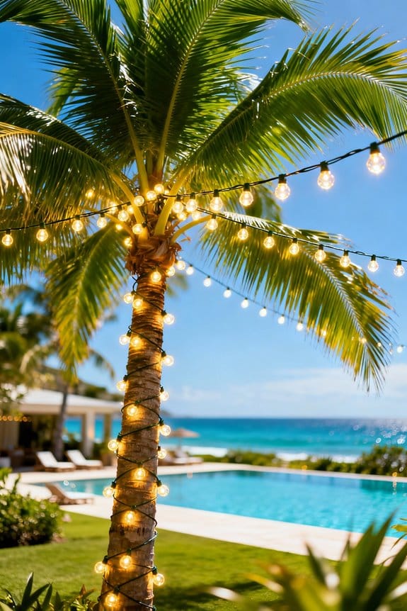 outdoor palm tree lights
