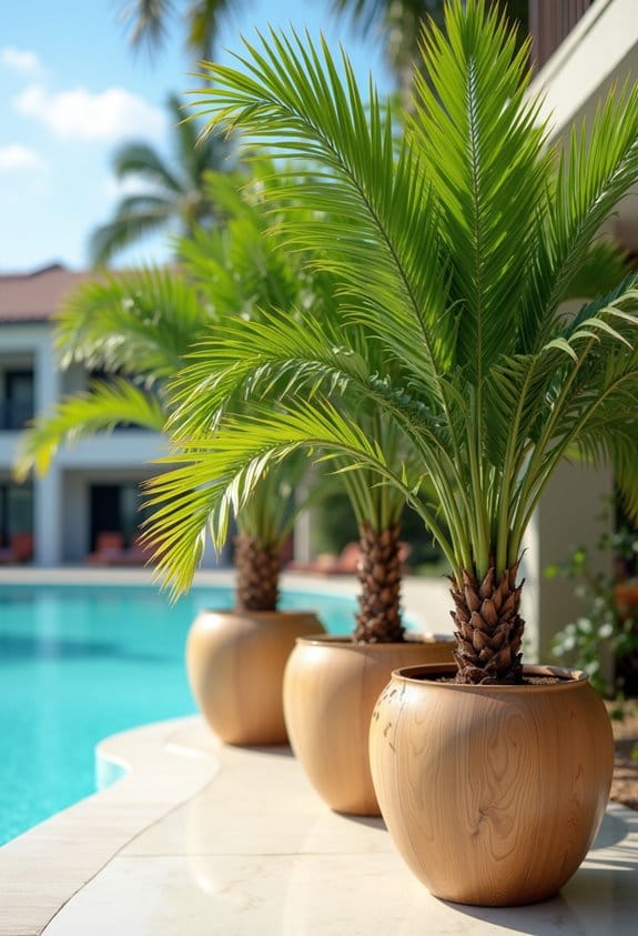 outdoor palm tree stands