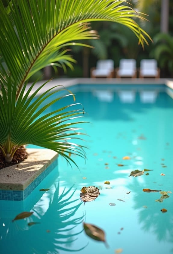 palm debris pool prevention