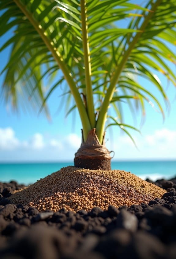 palm fertilizer and soil