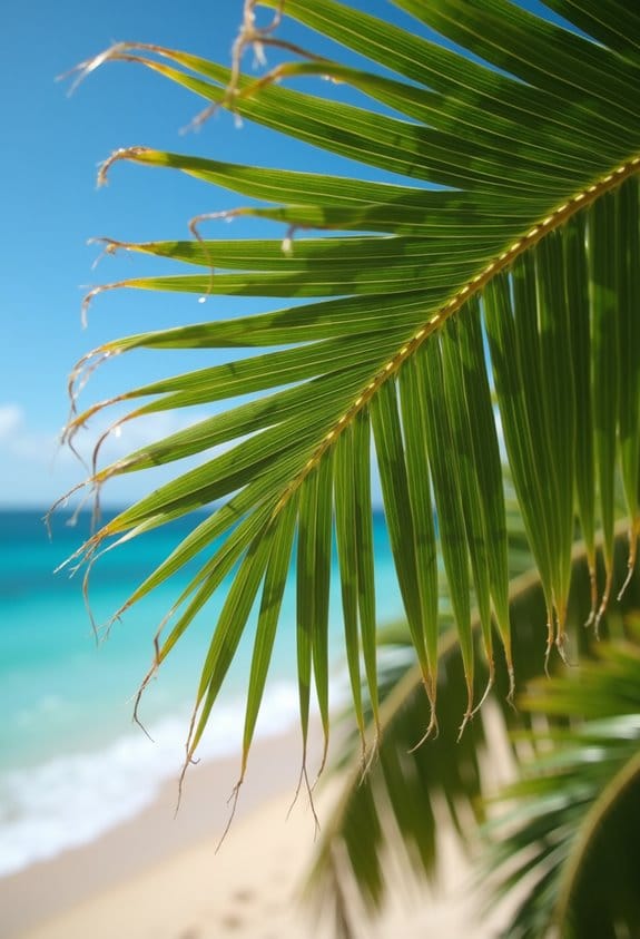palm fronds withstand hurricanes