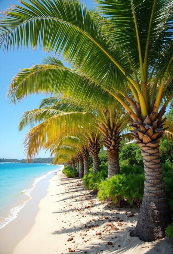 palm planting for erosion control