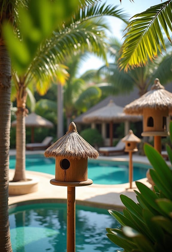 palm tree birdhouses selection