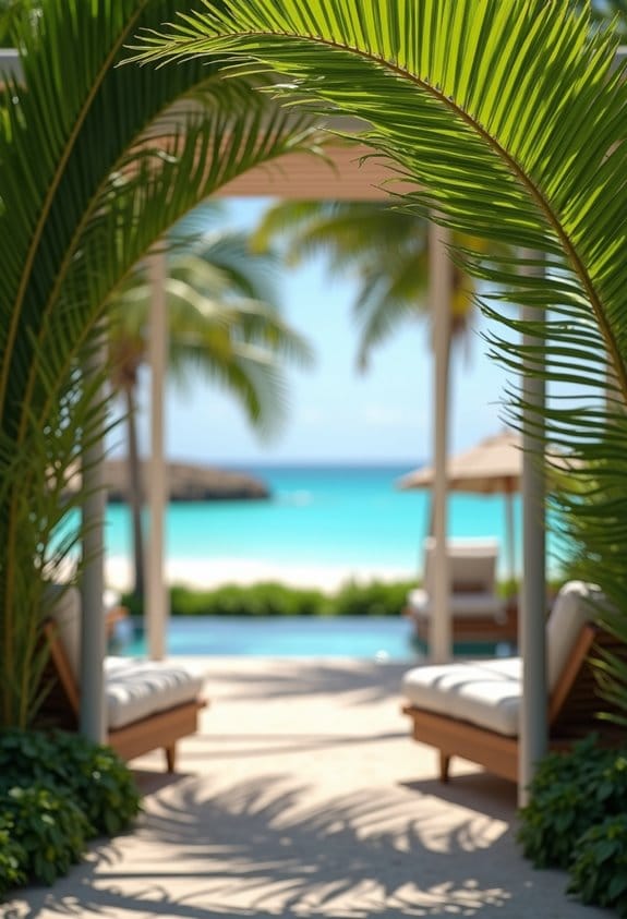 palm tree cabana decor ideas
