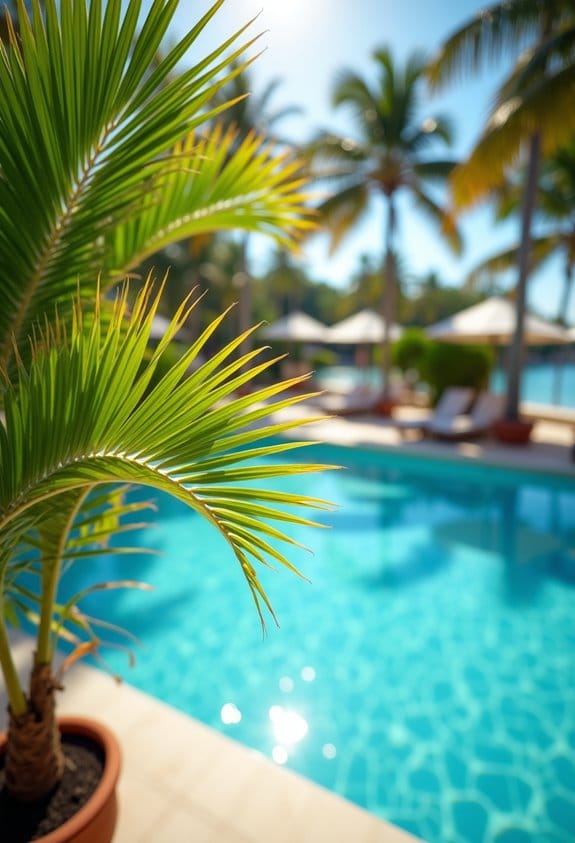 palm tree celebration decor