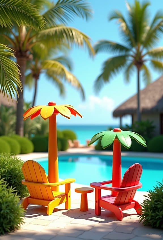 palm tree chairs for kids