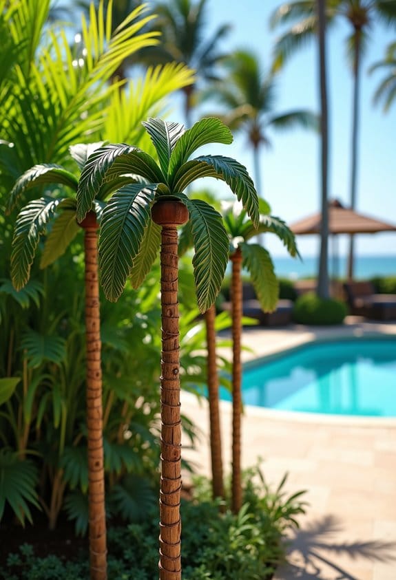 palm tree garden decor