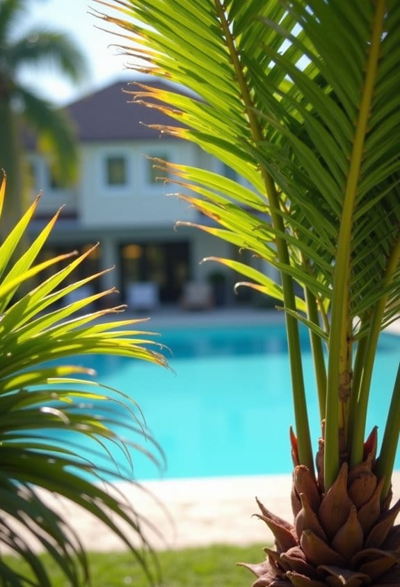 palm tree hose storage