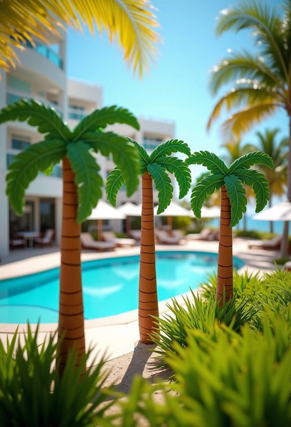 palm tree outdoor signage