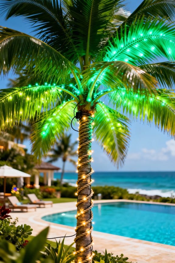 palm tree rope lights