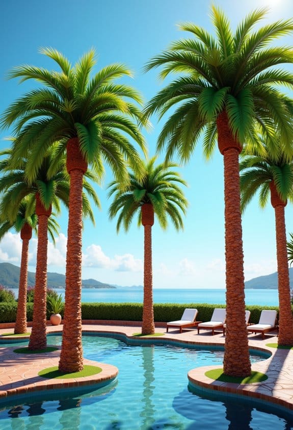 palm tree summer decor