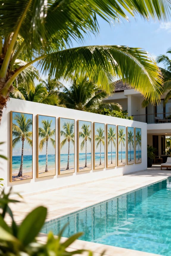 palm tree wall art